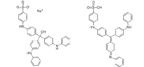 碱蓝6B钠盐  Alkali blue 6B, mono sodium salt   1324-80-7