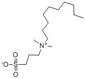 葵基碱基甜菜碱  Sulfobetaine 10 3-Decyldimethylammonio­propane­sulfonate inner salt   15163-36-7