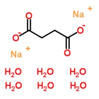 琥珀酸钠  Succinic acid Sidium  6106-21-4